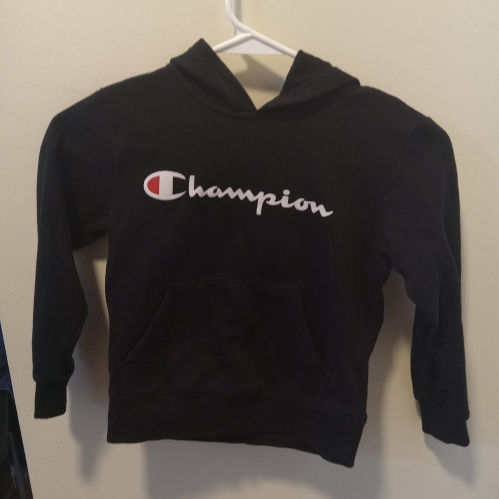 Boy black champion hoodie